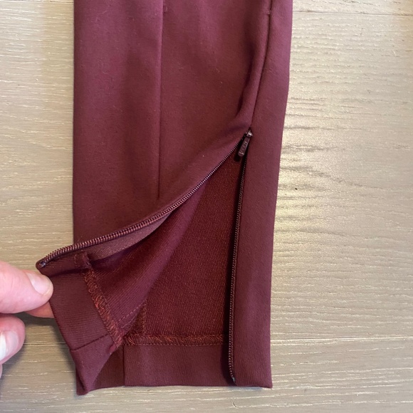 REISS burgundy slim stretch pants in size 2 - Picture 4 of 5